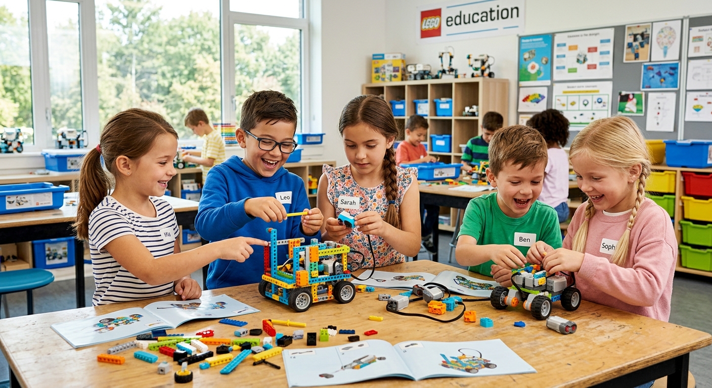 Děti programují LEGO roboty